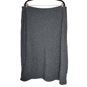 NWT Plus Size Grey Wool Skirt Chiara Marconi size 1X